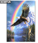 Preview: Diamond Painting Adler im Regenbogen